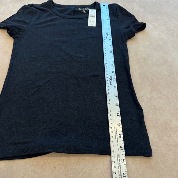 J. Crew Stretch linen-blend crewneck T-shirt • size xs • NWT • BY415 - Picture 5 of 6